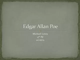 Edgar Allan Poe