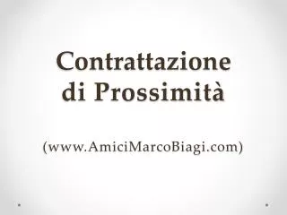 contrattazione di prossimit www amicimarcobiagi com