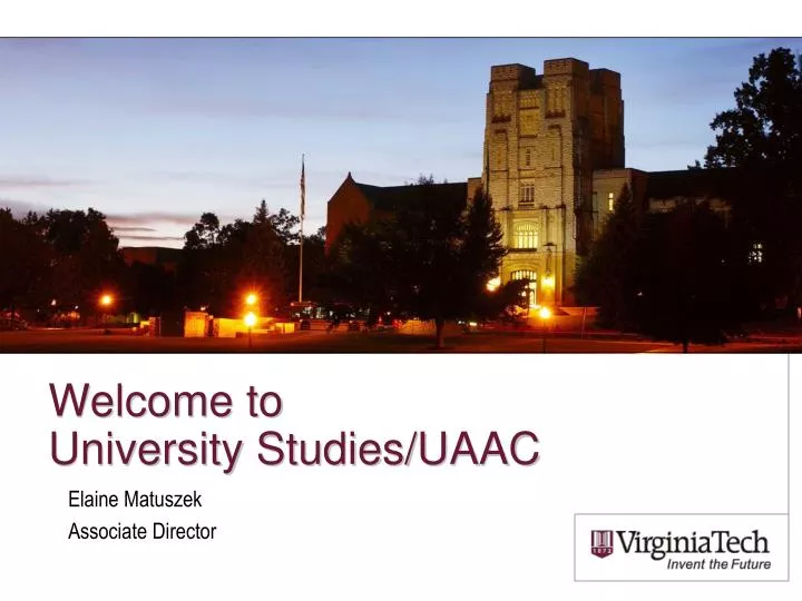welcome to university studies uaac