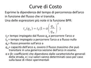 Curve di Costo