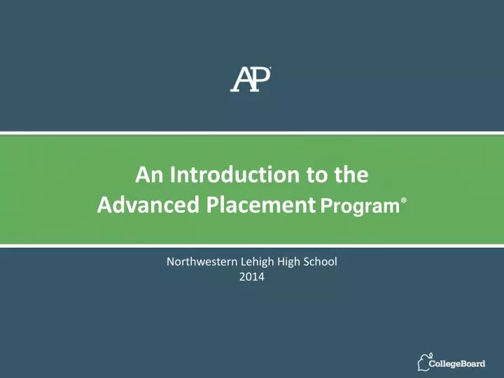 an introduction to the advanced placement program