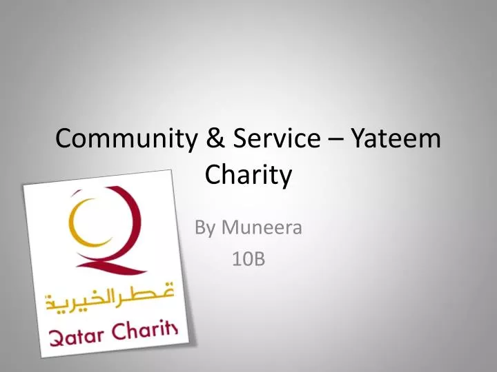 community service yateem charity