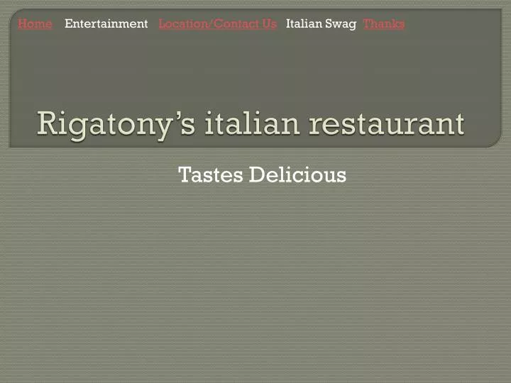 rigatony s italian restaurant