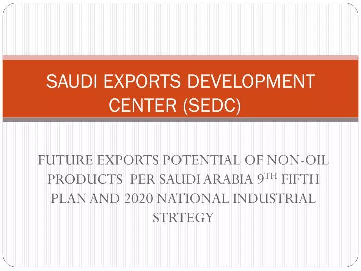 saudi exports development center sedc