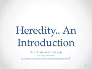 heredity an introduction