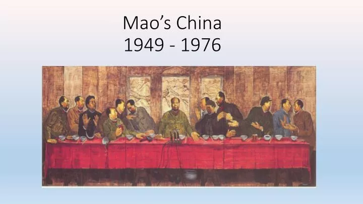 mao s china 1949 1976