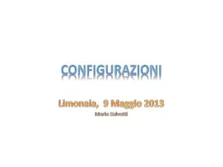 configurazioni