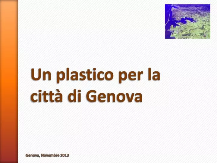 un plastico per la citt di genova