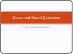 Document Based Questions - slide 1