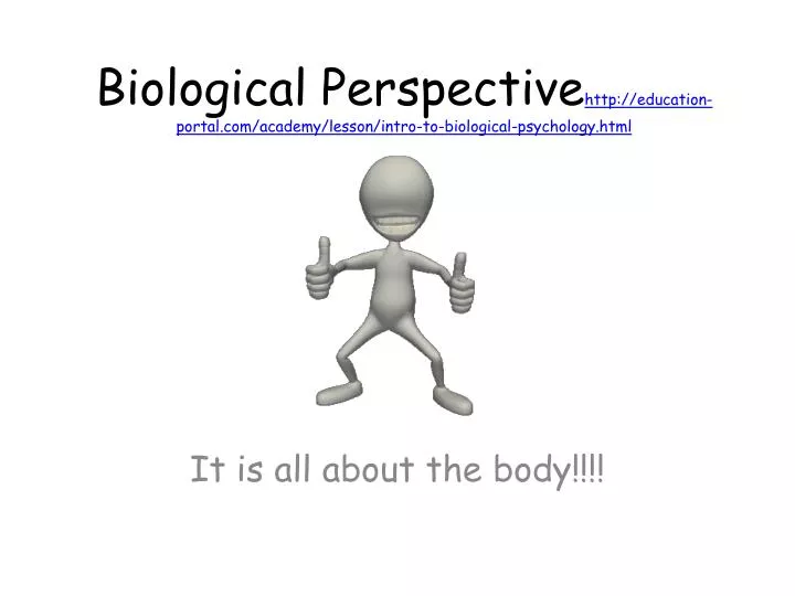 biological perspective http education portal com academy lesson intro to biological psychology html