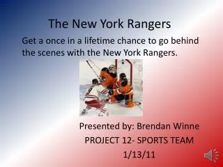 The New York Rangers