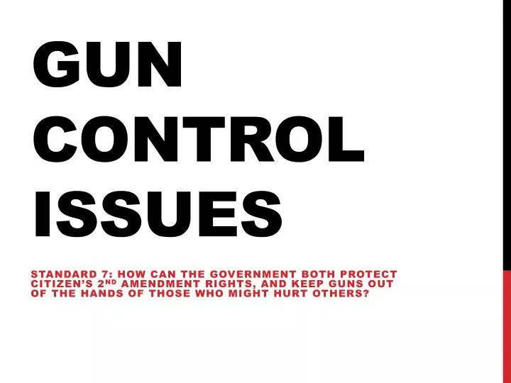 gun control issues