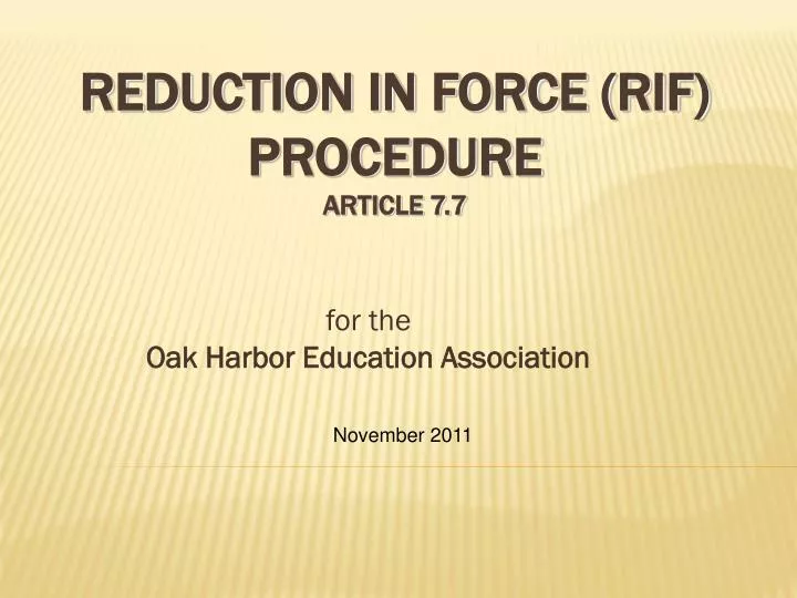 for the oak harbor education association
