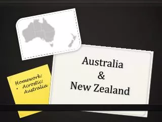 Australia &amp; New Zealand