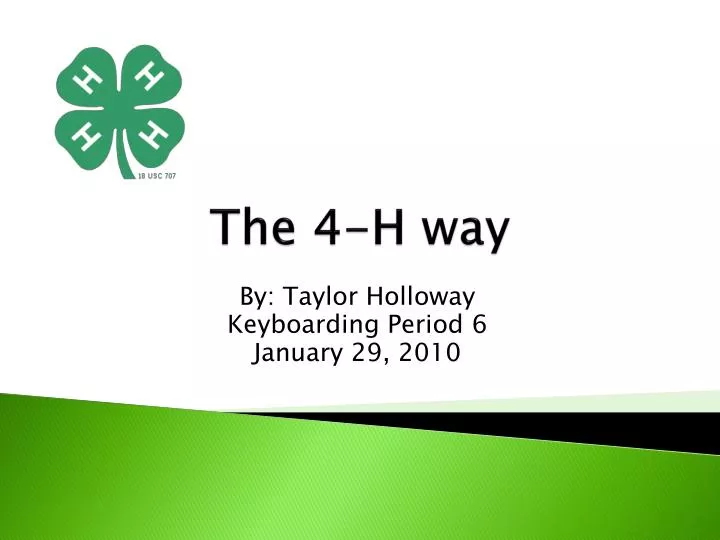 the 4 h way