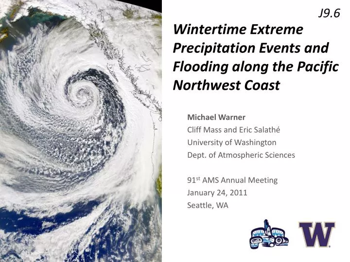 wintertime extreme precipitation events and flooding along the pacific northwest coast