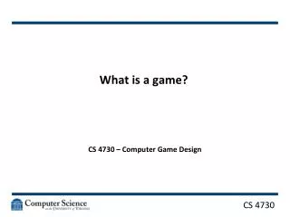 What is a game?