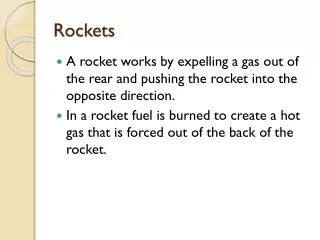 rockets