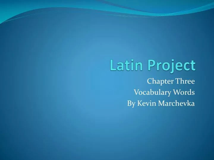 latin project