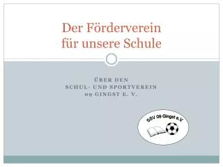 der f rderverein f r unsere schule