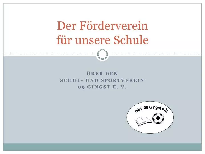 der f rderverein f r unsere schule