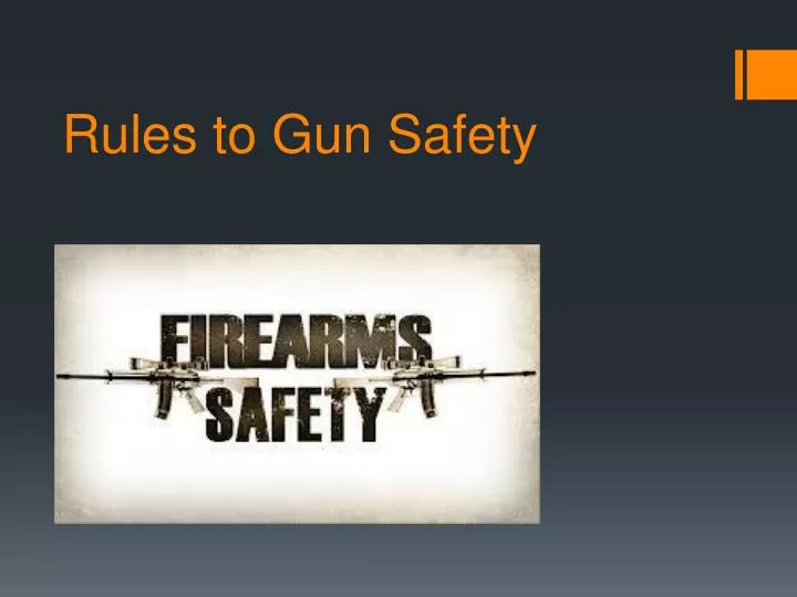 rules to gun safety