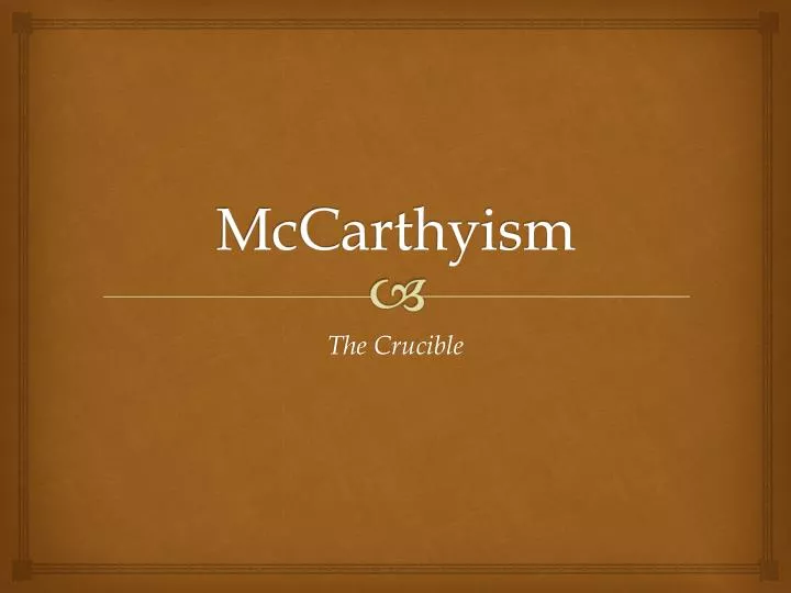 mccarthyism