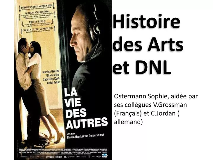 histoire des arts et dnl