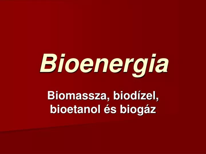 bioenergia