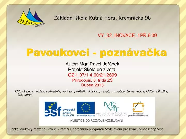 pavoukovci pozn va ka