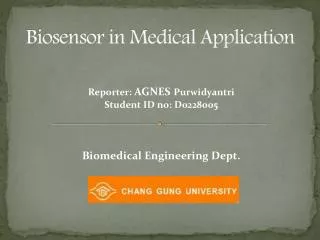 Biosensor in Medical Application