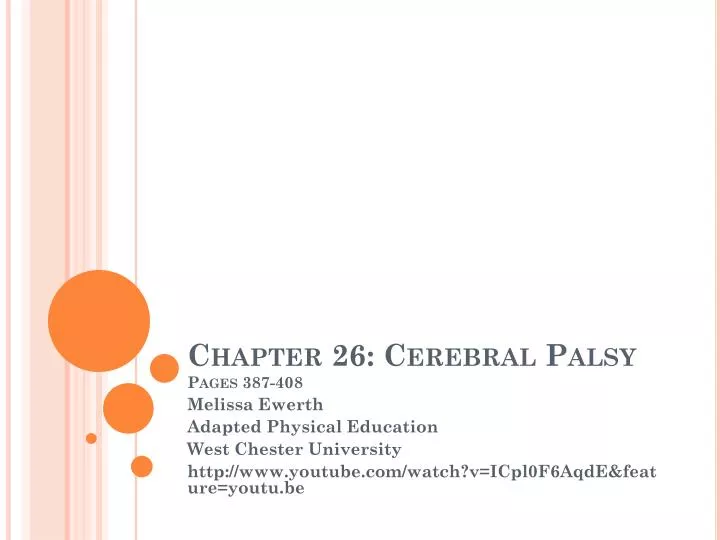 chapter 26 cerebral palsy pages 387 408