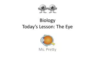 Biology Today’s Lesson: The Eye