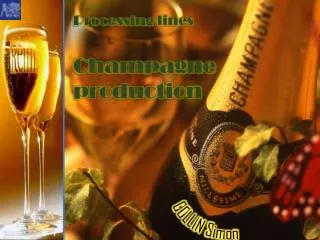 Processing lines Champagne p roduction