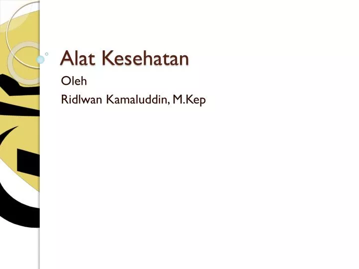 alat kesehatan