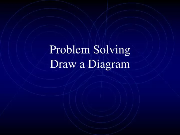 problem solving draw a diagram