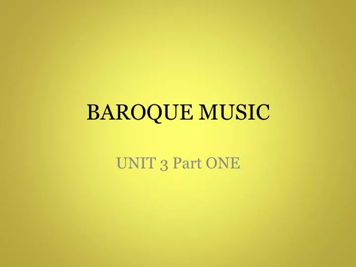 baroque music
