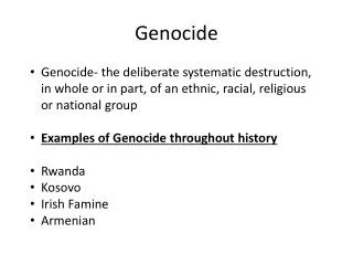 Genocide