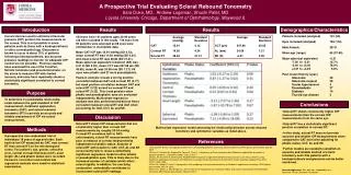 A Prospective Trial Evaluating Scleral Rebound Tonometry