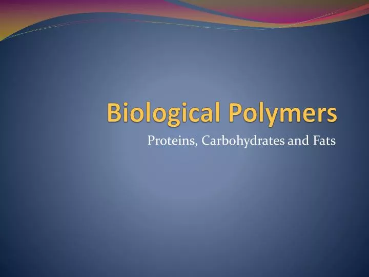 biological polymers