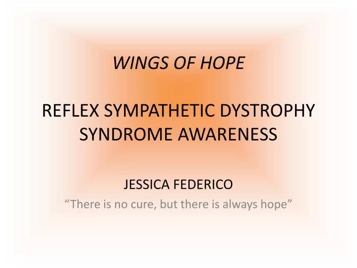 wings of hope reflex sympathetic dystrophy syndrome awareness