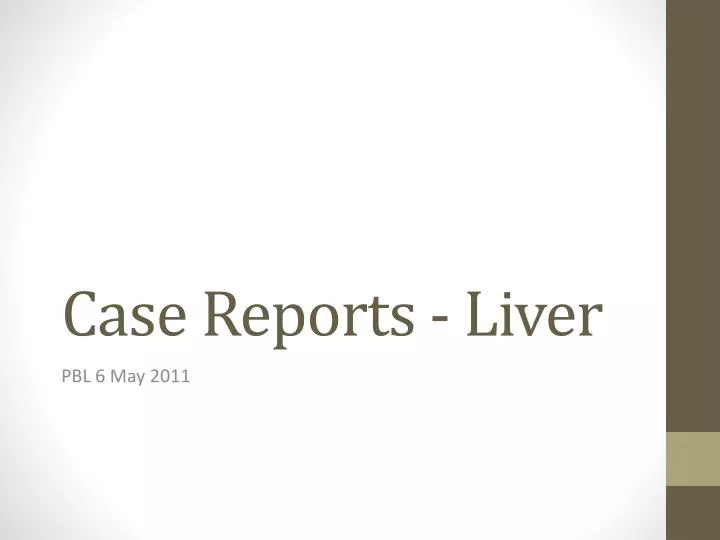 case reports liver