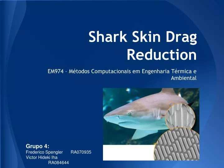 shark skin drag reduction