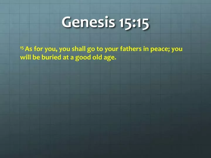 genesis 15 15