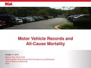 Motor Vehicle Records and All-Cause Mortality