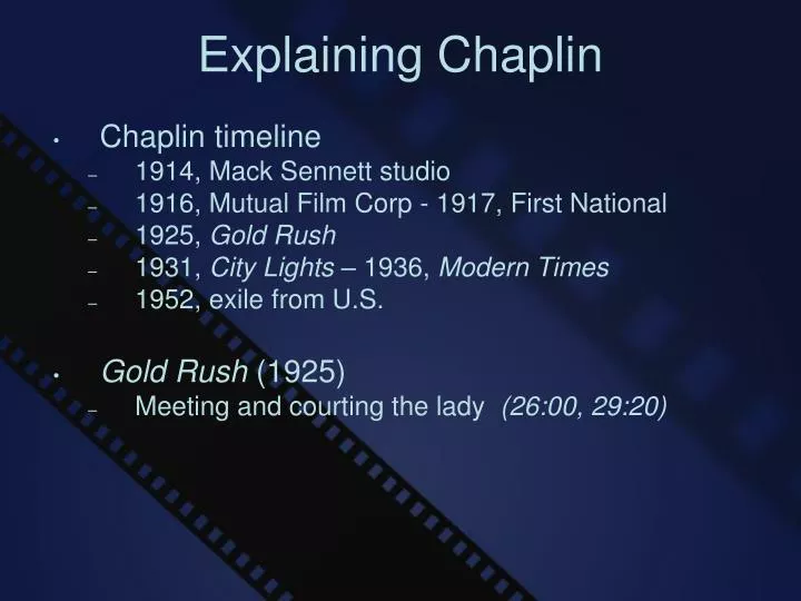 explaining chaplin