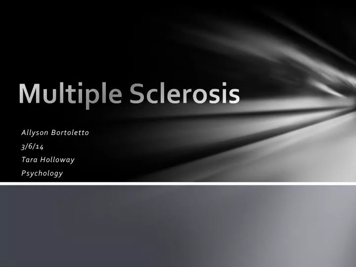 multiple sclerosis