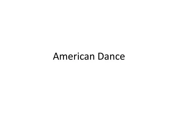american dance