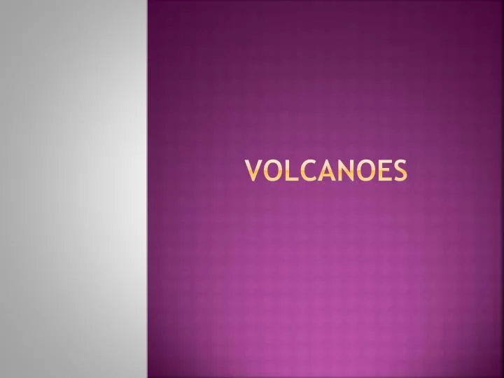 volcanoes