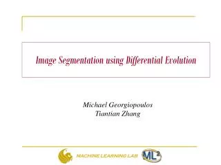 Image Segmentation using Differential Evolution